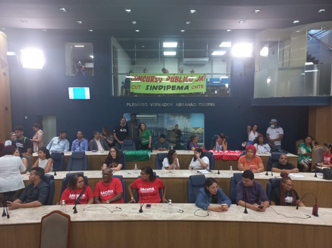 Sindicalistas lutam por concurso público em Aracaju