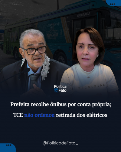 Prefeita recolhe ônibus por conta própria; TCE não ordenou retirada dos elétricos
