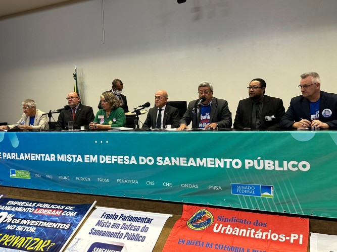 João Daniel participa do lançamento da Frente Parlamentar Mista em Defesa do Saneamento Público