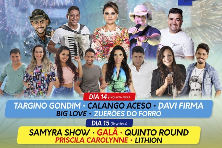 Campo do Brito: Samyra Show e Galã são algumas das atrações da Festa de Agosto