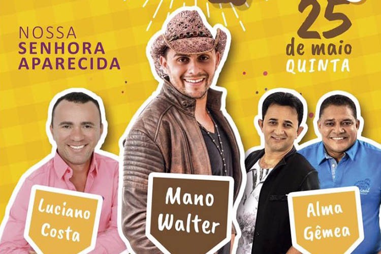 Mano Walter é atração da Festa das Barracas de Aparecida (SE)