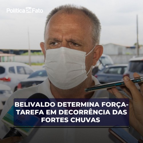 Governador Belivaldo determina força-tarefa em decorrência das fortes chuvas