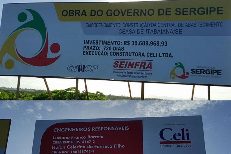 Governador assina ordem de serviço da CEASA e entrega obras de esgotamento sanitário em Itabaiana