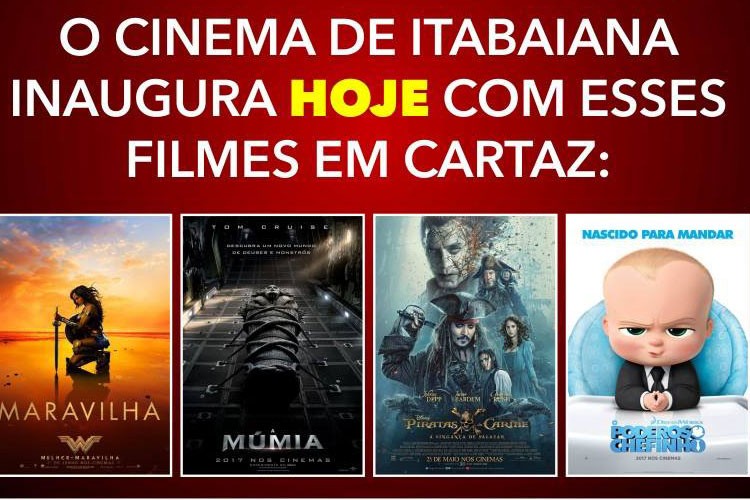 Veja os filmes de estreia no Cine Laser Itabaiana