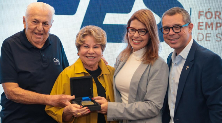 Governador destaca ambiente favorável de negócios durante homenagem do Fórum Empresarial a Luciano Barreto