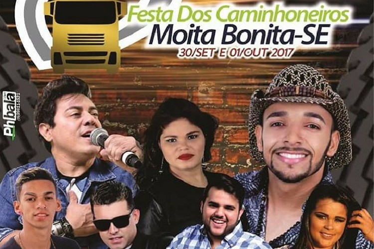 Festa dos Caminhoneiros de Moita têm Unha Pintada, Daniel Diau e Deivinho Novaes