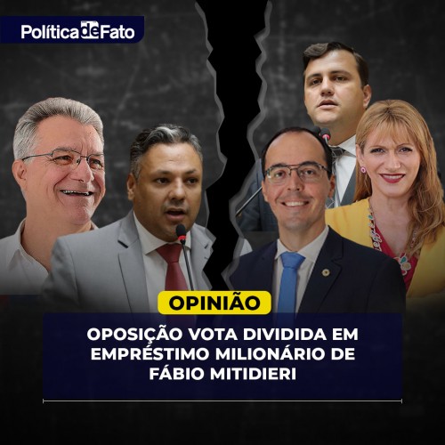 Oposição vota dividida em empréstimo milionário de Fábio Mitidieri