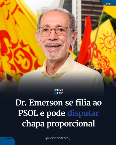 Dr. Emerson se filia ao PSOL e pode disputar chapa proporcional