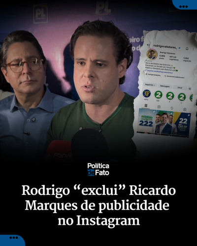 Rodrigo “exclui” Ricardo Marques de publicidade no Instagram