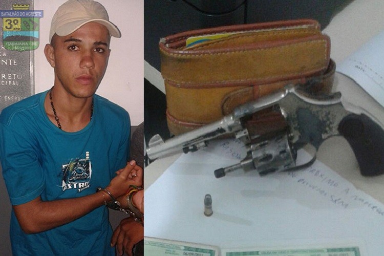 PM prende jovem e apreende adolescente suspeitos de assaltar mercadinho em Aparecida